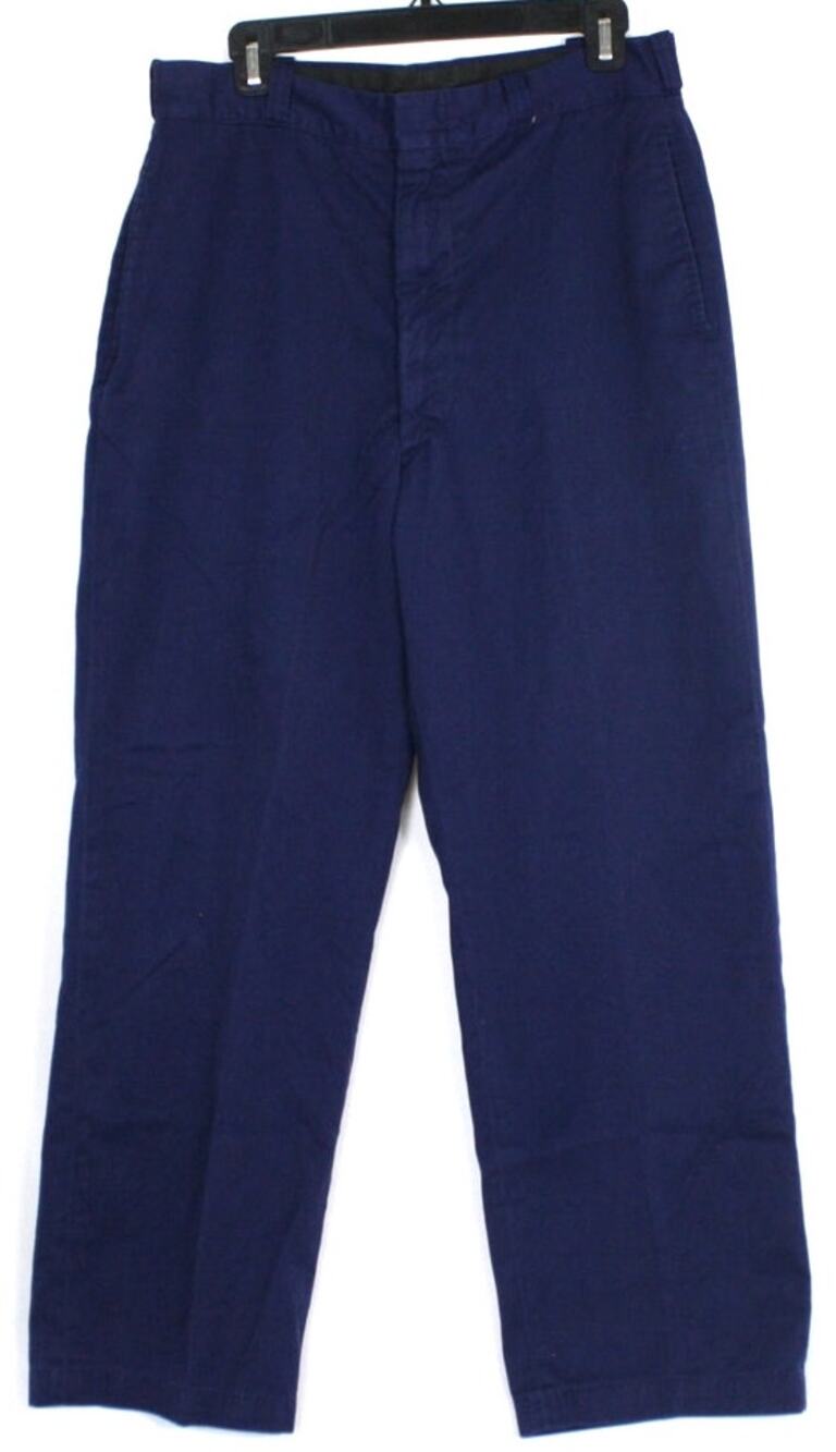 Vintage 1984 US Military Navy Blue Dress Trousers Mens 34L Uniform Pants